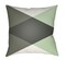 Tiwari Home 22" Sage Green and White Geometric Square Throw Pillow Cover